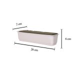JARD.PLAST.C/AGUA 245x90x45CM *BLANCO/V.OSCURO