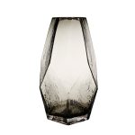 JARRON CRISTAL 24CM *GRIS/ORO