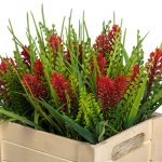 CAJA MADERA SURT.FLOR PLASTICO *SURTIDO