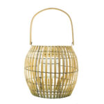 FAROLILLO REDONDO MIMBRE 30x27CM