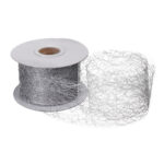 CINTA TELA ARAÑA 5CMX20M (22) * PLATA