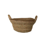 CESTA REDONDA ESPARTO 27CMx55CM ASAS *NATURAL