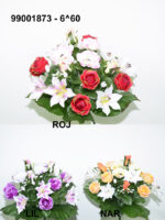 BOUQUET LILIUM/ROSAS/CAP./POPY