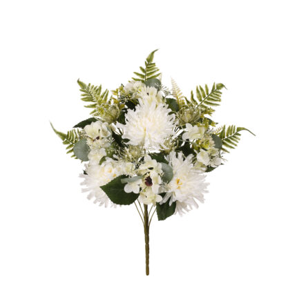 R.ENC.CRISANTEMO/HORTENSIA *BLANCO