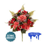 R.ENC.CRISANTEMO/HORTENSIA *ROJO