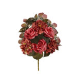 R.ENC.HOJAS/ROSAS *FUXIA