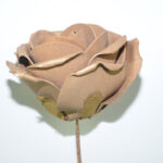 ROSA NATURAL CON HOJA *ORO