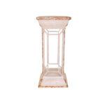 COLUMNA RETRO LATON 58CM *BLANCO