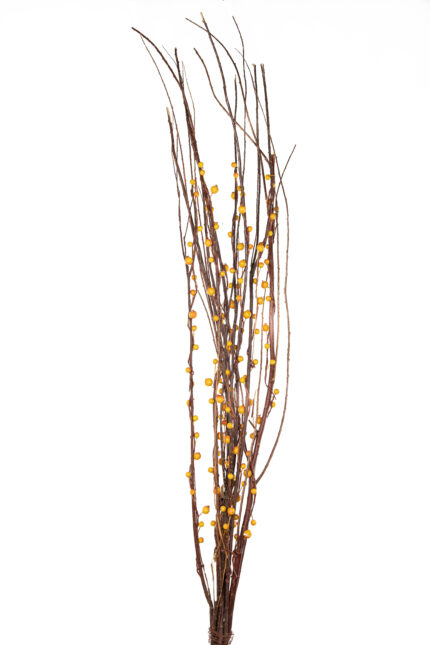 VARA MADERA BOLA (03) *AMARILLO