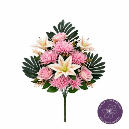 R. ENC. LILIUM, ROSA Y CRISANTEMO *BEIGE