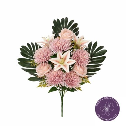 R. ENC. LILIUM, ROSA Y CRISANTEMO *SALMON