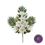 R.ENC.LILIUM/ZINNIA *BLANCO