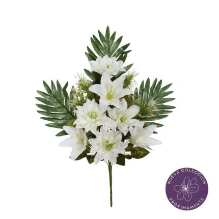 R.ENC.LILIUM/ZINNIA *BLANCO