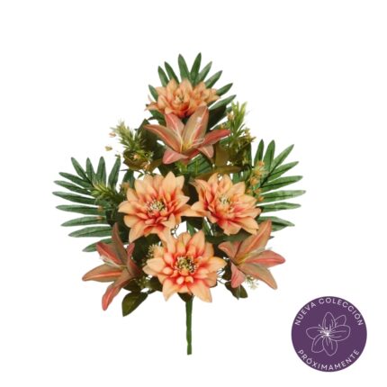 R.ENC.LILIUM/ZINNIA *MARRON