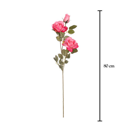 VARA ROSA X3 82CM *FUXIA