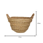 CESTA ESPARTO 35CMx20CM ASAS