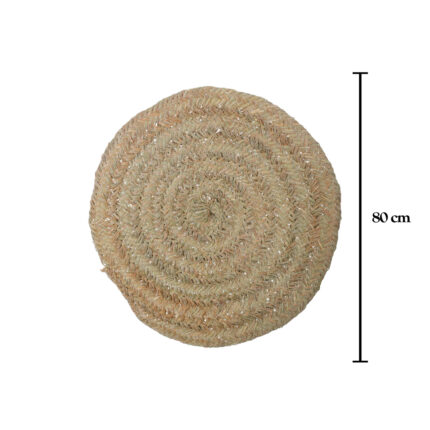 ALFOMBRA REDONDA ESPARTO 80CM