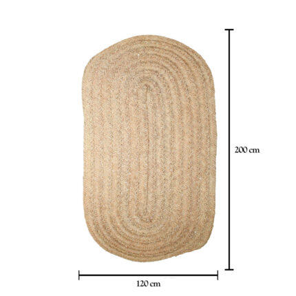 ALFOMBRA OVALADA ESPARTO 200CM