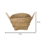 CESTA RECTANGULAR ESPARTO 34CMx21CM ASAS