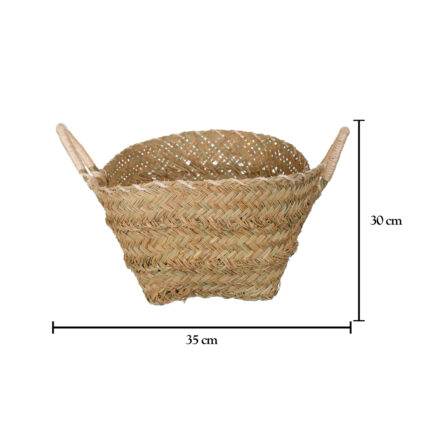 CESTA RECTANGULAR ESPARTO 34CMx21CM ASAS