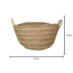 CESTA REDONDA ESPARTO 24CMx54CM ASAS