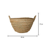 CESTA REDONDA ESPARTO 37CMx72CM ASAS