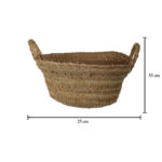 CESTA REDONDA ESPARTO 27CMx55CM ASAS