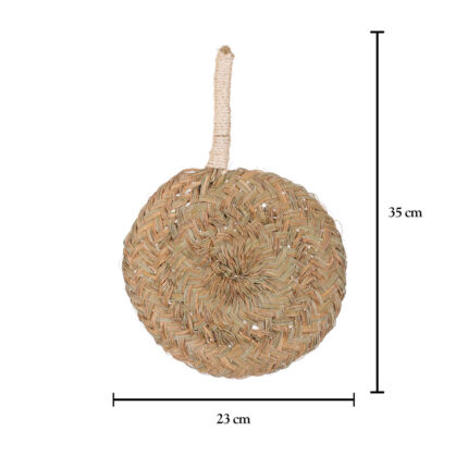 PALMITO ESPARTO CON CUERDA 23CMx32CM