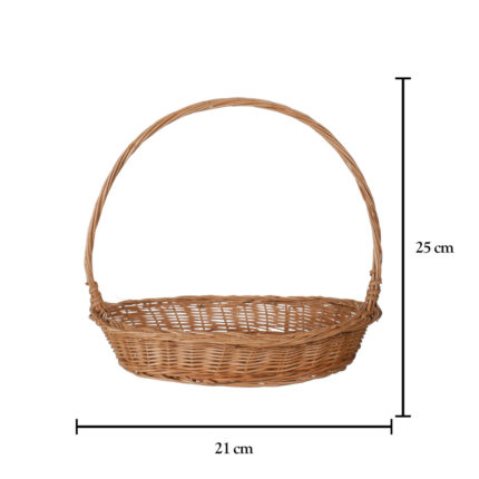 CANASTILLA REDONDA MIMBRE 21CMx28CM ASA