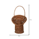 CESTA MIMBRE CON RESPALDO 36CMx64CM ASA