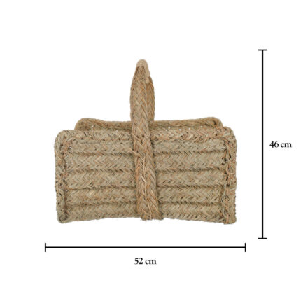 LEÑERA ESPARTO ESTRUCT. 52CMx52CM