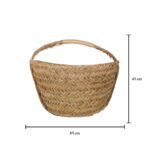 CESTA REDONDA ESPARTO 45CMx28CM ASA