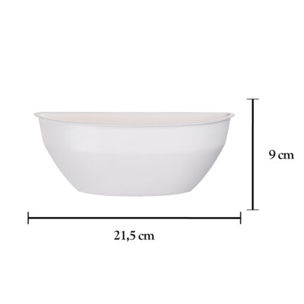 JARDINERA PLAST. PLANO/OVAL. 21.5x6x9CM
