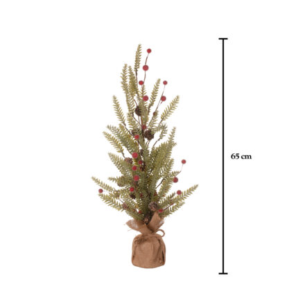 MACETITA PINO SACO PIÑA/BERRY 65CM