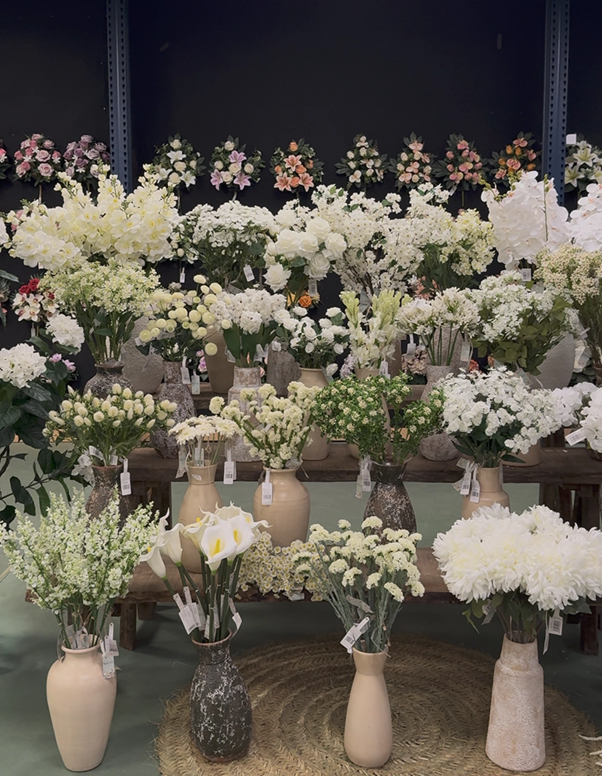 Flores y plantas artificiales al por mayor