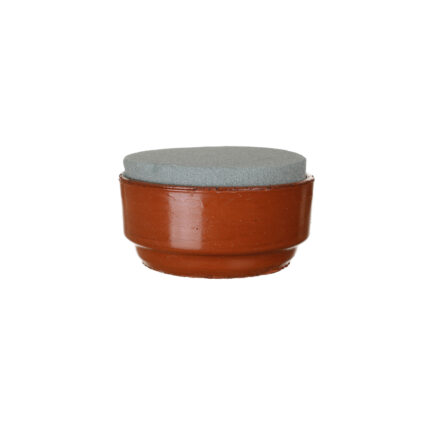 BASE CERAMICA 16CM C/CORCHO *MARRON/V.OSCURO