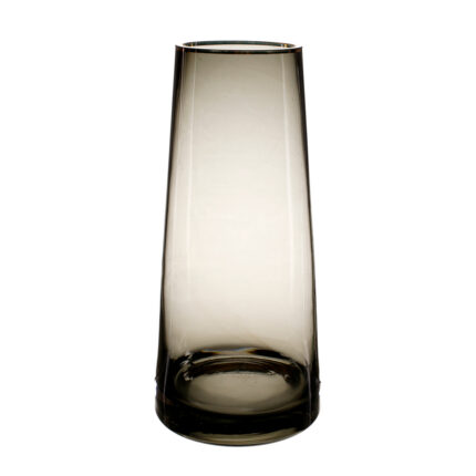 JARRON CRISTAL 25CM *GRIS/ORO