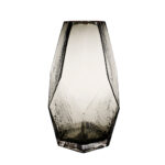 JARRON CRISTAL 24CM *GRIS/ORO