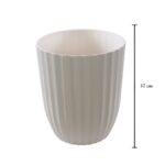MACETERO PLAST. 37CM *BLANCO