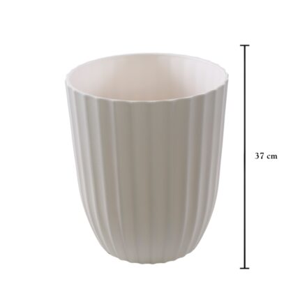 MACETERO PLAST. 37CM *BLANCO