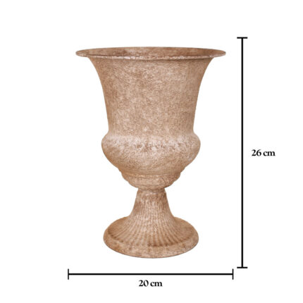 COPA LISA LATON 26CM *RUSTICO