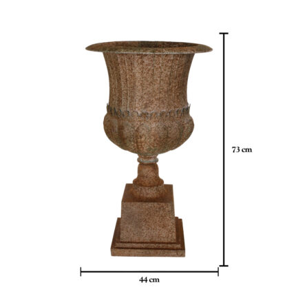 COPA BASE CUADRADA LATON 73CM *VINTAGE