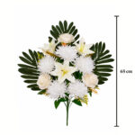 R. ENC. LILIUM, ROSA Y CRISANTEMO *BLANCO