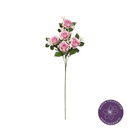 VARA ROSAS ARTIFICIAL 80CM *ROSA