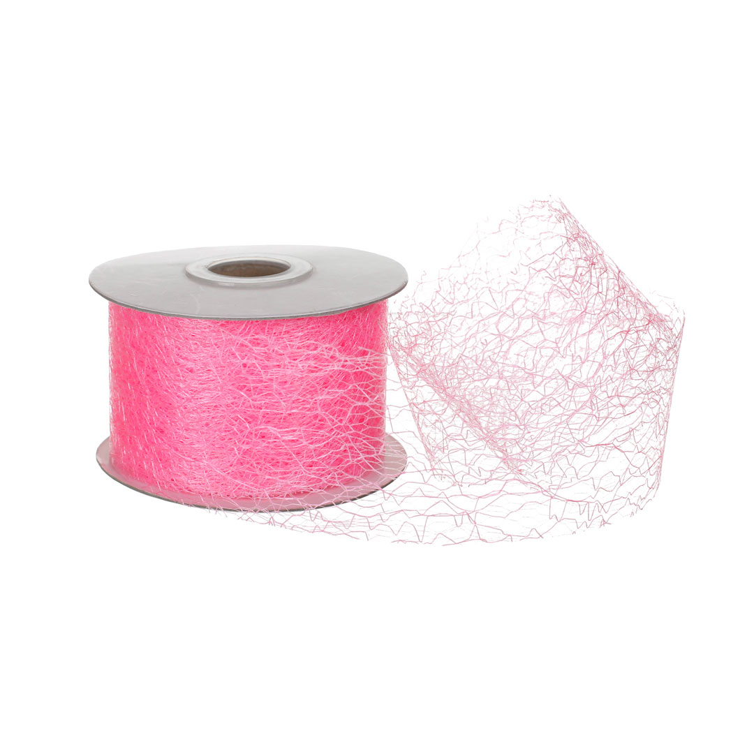 PINK.jpg CINTA TELA DE ARAÑA ROSA,5X20