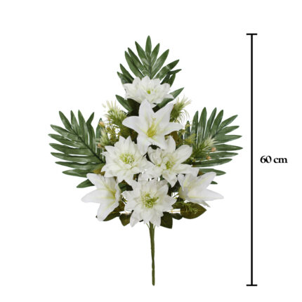 R.ENC.LILIUM/ZINNIA *BLANCO