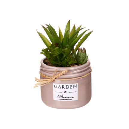 MACETA CACTUS BOTE *MARRON