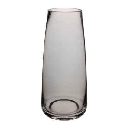 JARRON CRISTAL LISO 22CM *GRIS