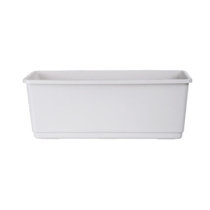 JARDINERA PLAST 24.5x8.5x9CM *BLANCO