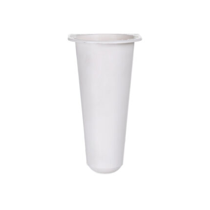 CONO PLAST. PLANO 7CMØx14.5CM *BLANCO